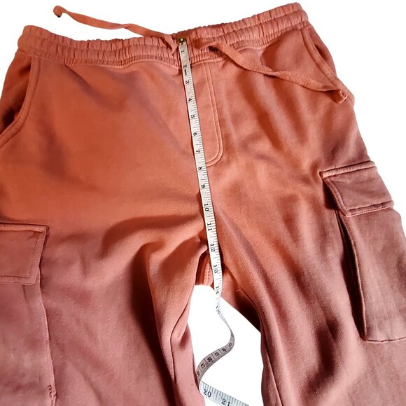 No Boundaries Womens Fleece-Lined Cargo Jogger Pants Size Large 36-38 Pink - Picture 4 of 12
